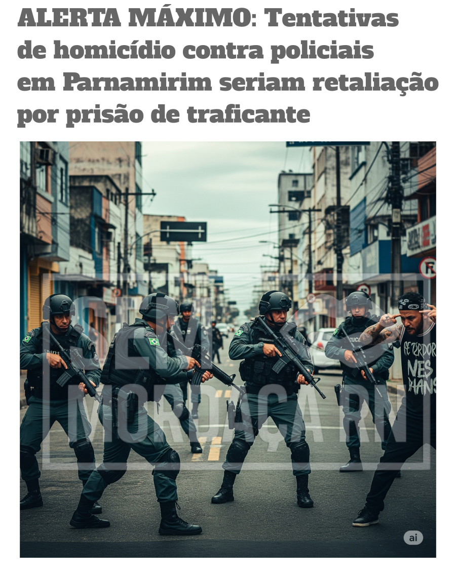 VEJA TODOS OS DETALHES: FACÇÃO MANDA MATAR PMS APÓS PRISÃO DE TRAFICANTE NA REGIÃO METROPOLITANA DE NATAL 