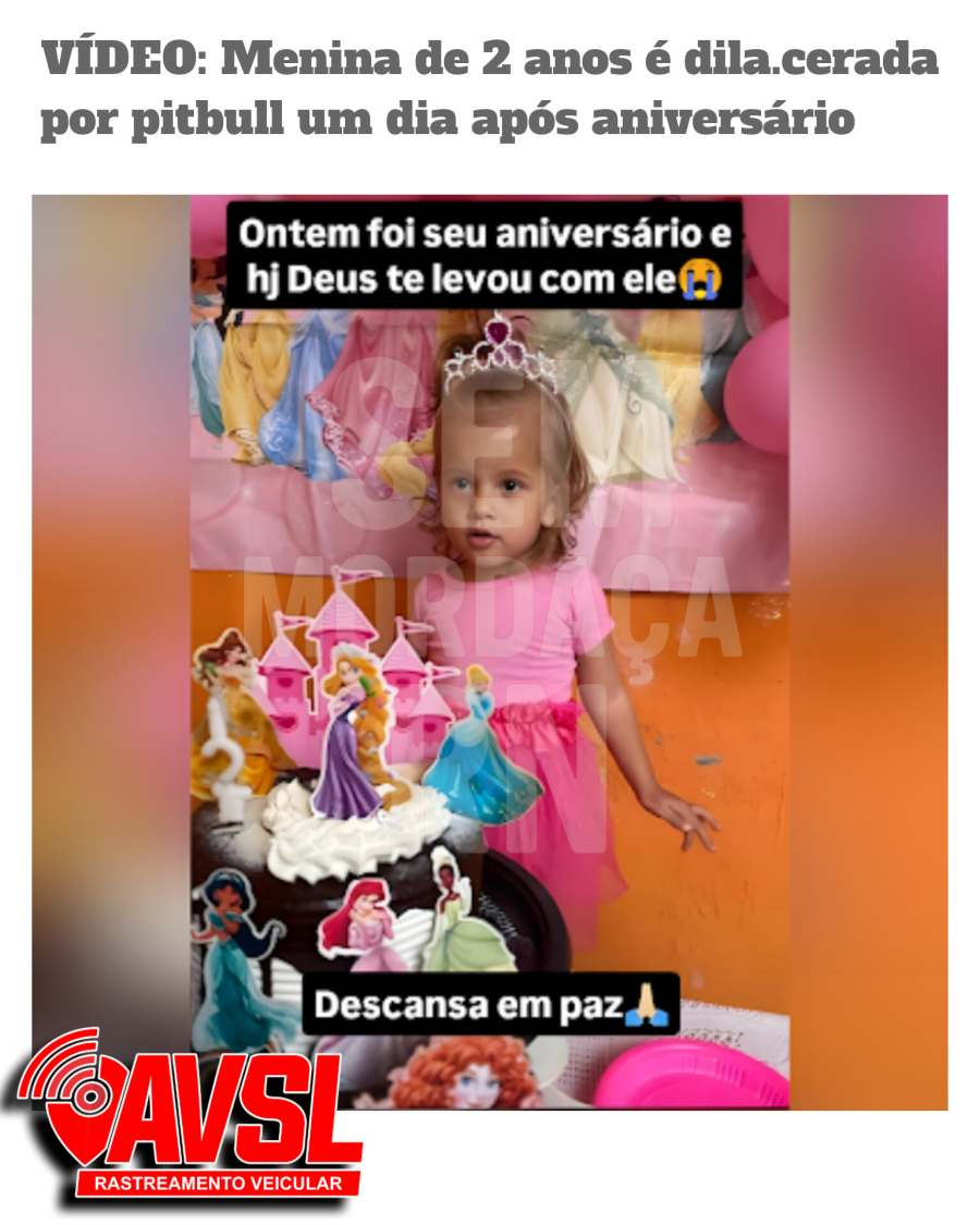 VÍDEO: CRIANÇA DE 2 ANOS É MORTA POR PITBULL DA FAMÍLIA 