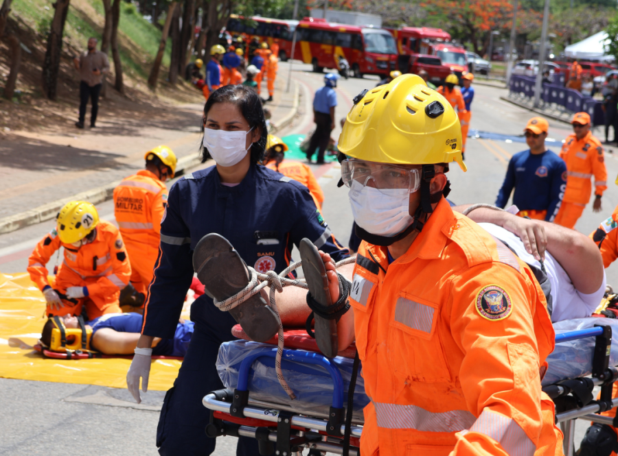 SAMU Natal participa de simulado de atendimento a ocorrências com múltiplas vítimas