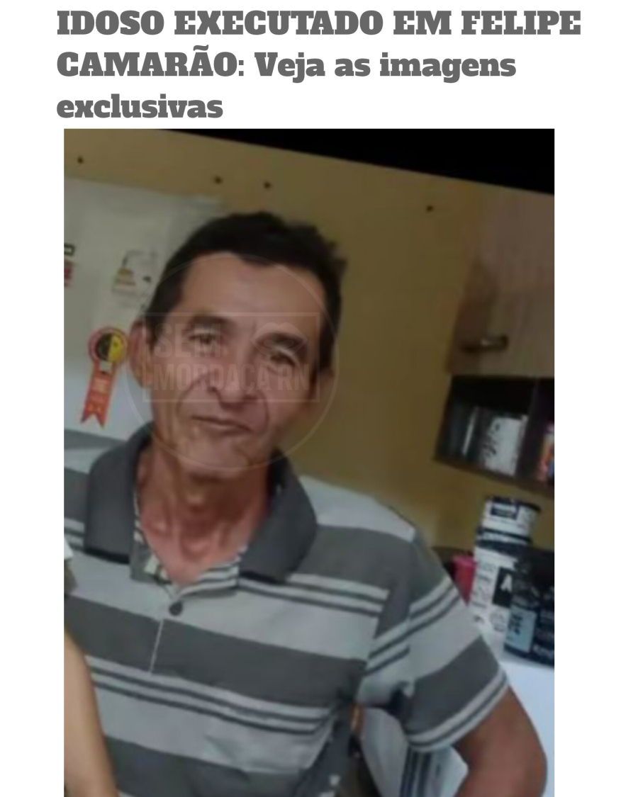 IDOSO MORTO EM FELIPE CAMARÃO: VEJA IMAGENS EXCLUSIVAS DA CENA DO CRIME
