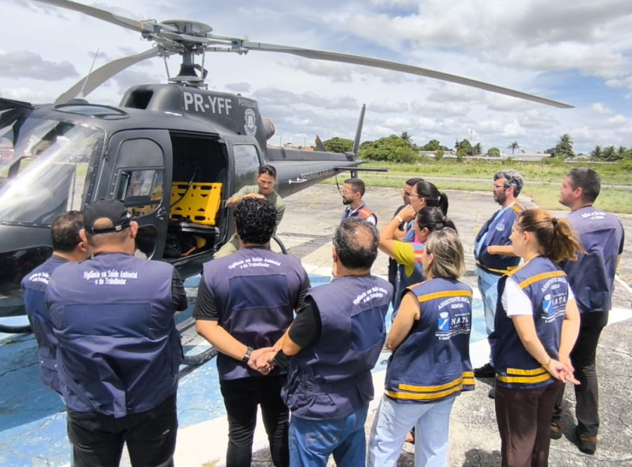 NATAL: Vigilância Ambiental participa de capacitação para atuação em resgates aéreos durante desastres